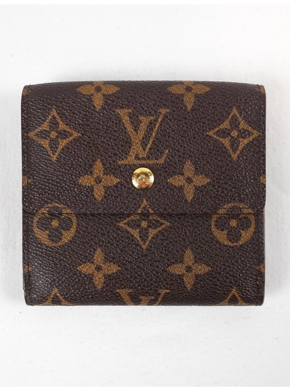 Louis Vuitton Monogram Canvas Key & Card Holder in Brown with Gold Hardware